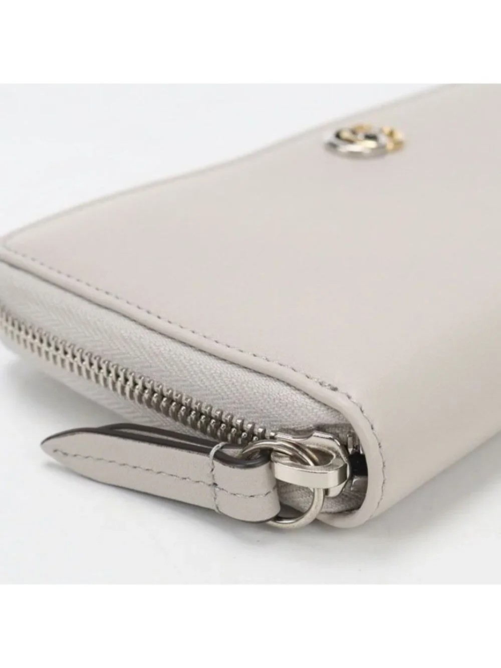 Gucci Zip Around Wallet GG Marmont Leather Gray - Picture 4 of 6